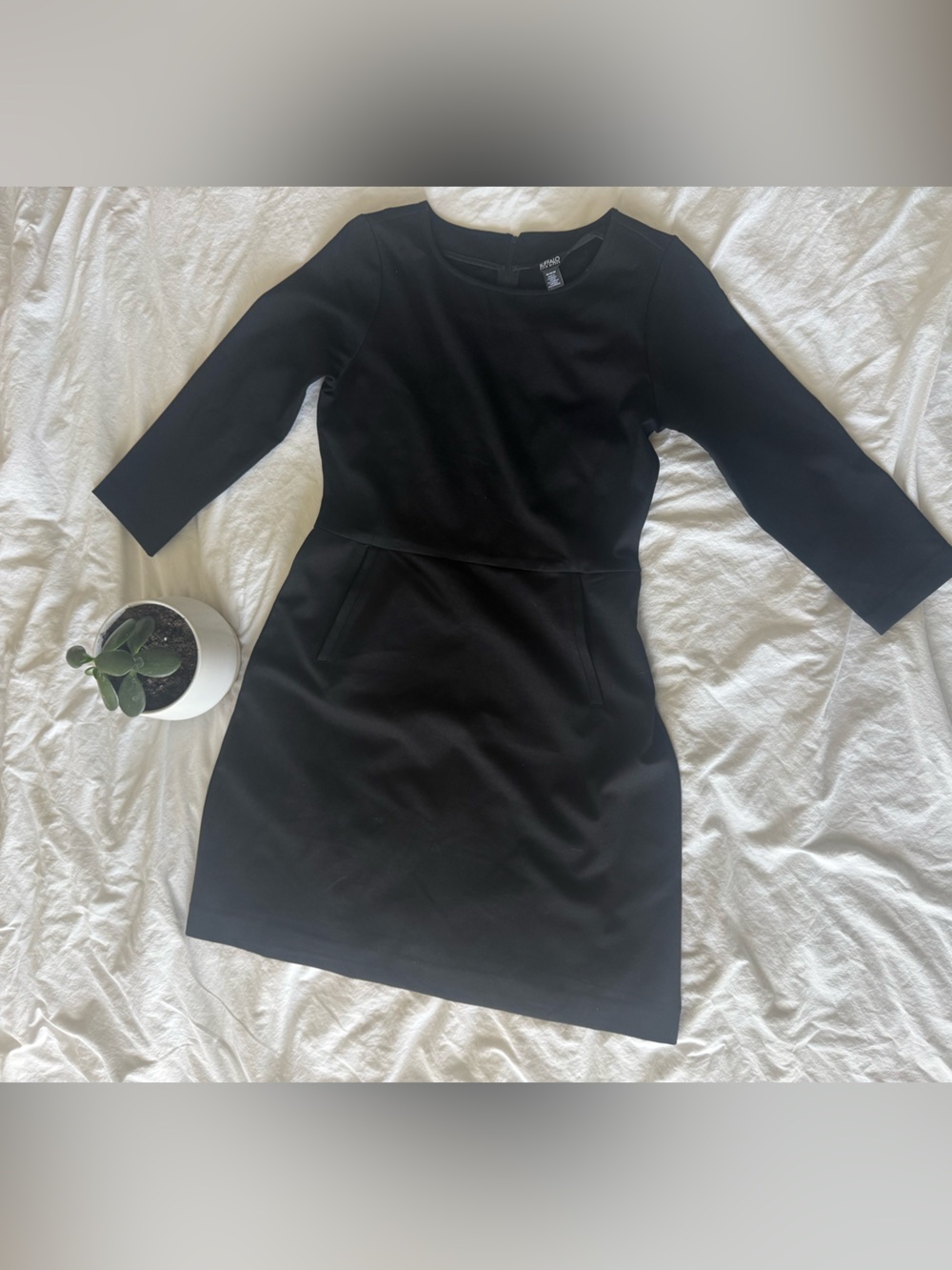 Buffalo David Bitton Black Long Sleeve Dress, size Medium